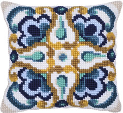 Kussen borduurpakket Siena Tile - Needleart World