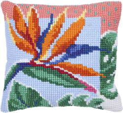 Kussen borduurpakket Bird of Paradise - Needleart World