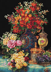 Voorbedrukt borduurpakket Classic Flowers - Needleart World