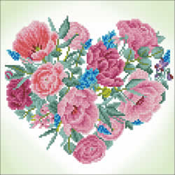 Simply Dotz Blossoming Heart - Needleart World