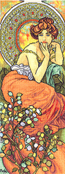 Cross Stitch Kit Mucha Topaz - PANNA