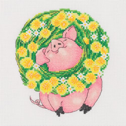 Cross stitch kit In the Dandelion Wreath - PANNA