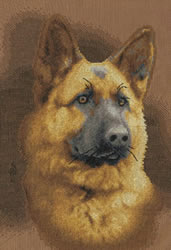 Cross stitch kit German Sheperd - PANNA