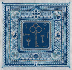Cross stitch kit Blue Keys - PANNA
