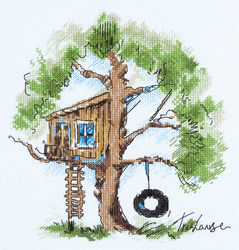 Cross stitch kit Tree House - PANNA