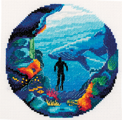 Cross stitch kit Diving - PANNA