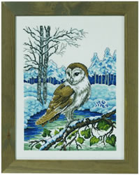 Cross Stitch Kit Barn owl - Permin