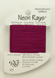 Neon Rays Dark Mauve - Rainbow Gallery