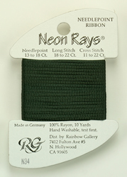 Neon Rays Dark Green - Rainbow Gallery
