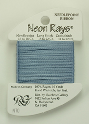 Neon Rays Pale Denim - Rainbow Gallery