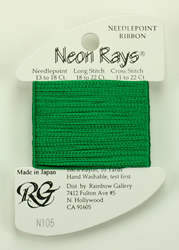 Neon Rays Christmas Green - Rainbow Gallery