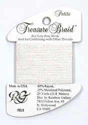 Petite Treasure Braid White Pearl - Rainbow Gallery