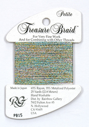 Petite Treasure Braid Confetti Blue - Rainbow Gallery