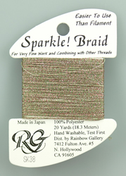 Sparkle Braid Mos Green - Rainbow Gallery