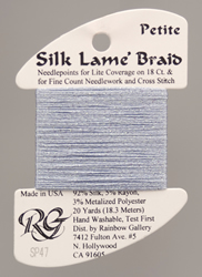 Petite Silk Lamé Braid Lavender Blue - Rainbow Gallery