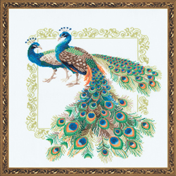 Cross Stitch Kit Peacocks - RIOLIS