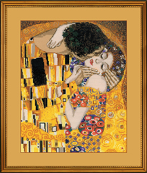 Cross Stitch Kit The Kiss, Klimt - RIOLIS