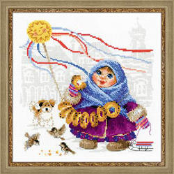 Cross Stitch Kit Bread Seller - RIOLIS