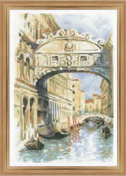 Borduurpakket Venice. Bridge of Sighs - RIOLIS