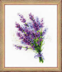 Borduurpakket Bouquet with Lavender - RIOLIS