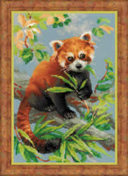 Borduurpakket Red Panda - RIOLIS
