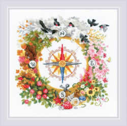 Cross stitch kit Compass - RIOLIS