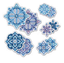 Borduurpakket Snowflakes Decorations - RIOLIS