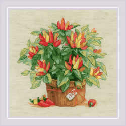 Cross stitch kit Pepper in a Pot - RIOLIS