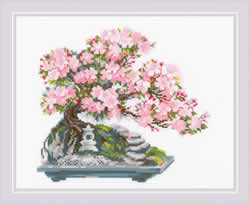 Cross stitch kit Flowering Bonsai - RIOLIS