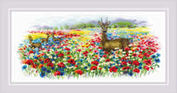 Cross stitch kit Blooming Meadow - RIOLIS