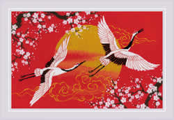 Cross stitch kit Under Heaven - Cranes - RIOLIS