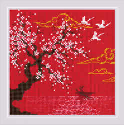 Cross stitch kit Under Heaven - Lake - RIOLIS