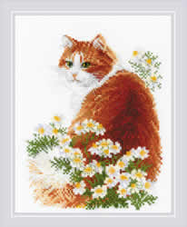 Borduurpakket Ginger Meow - RIOLIS