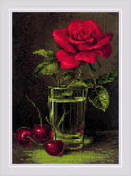 Cross stitch kit Rose and Sweet Cherry - RIOLIS