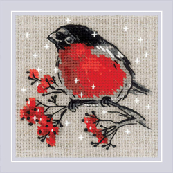 Cross stitch kit Winter Guest - RIOLIS