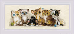 Cross stitch kit Kittens - RIOLIS