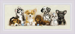Cross stitch kit Puppies - RIOLIS