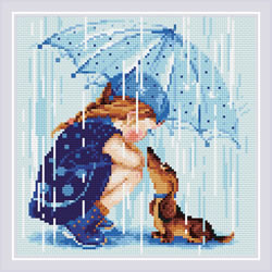 Diamond Mosaic Under My Umbrella - RIOLIS