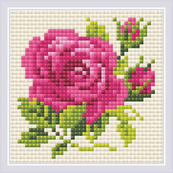 Diamond Mosaic Pink Rose - RIOLIS