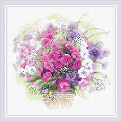 Diamond Mosaic Watercolor Phlox - RIOLIS