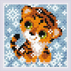 Diamond Mosaic Snow Tiger - RIOLIS