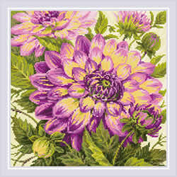 Diamond Mosaic Dahlias - RIOLIS