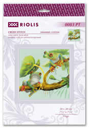 Borduurpakket Frogs - RIOLIS