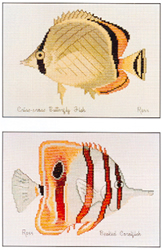 Cross Stitch Chart Criss-cross & Beaked Coralfish - Ross Originals