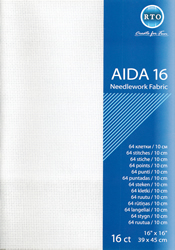 Fabric Aida 16 count - White - RTO