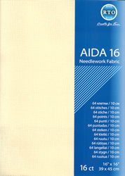 Fabric Aida 16 count - Ecru - RTO