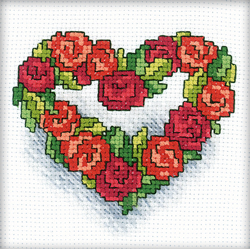 Borduurpakket Heart of Roses - RTO