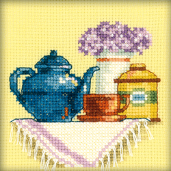 Cross Stitch Kit A Cup of Tea in The Morning - RTO
