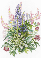 Borduurpakket Clover and Lupines - RTO