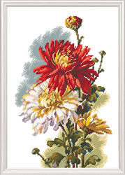 Borduurpakket Chrysanthemum - RTO